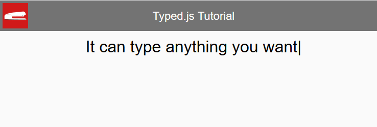 typed.js tutorial 1