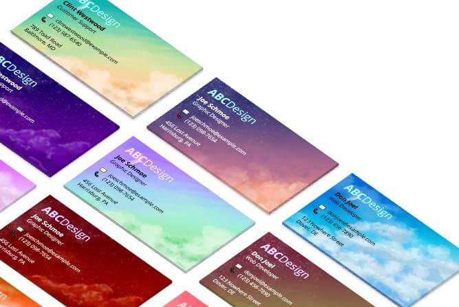web design idea 2019 3d cards