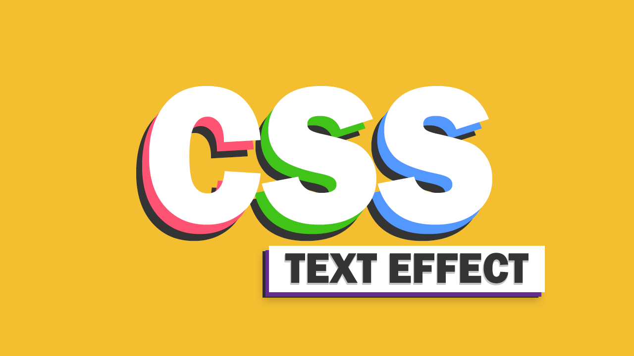 16 Awesome Pure Css Text Effect You Should Try Red Stapler