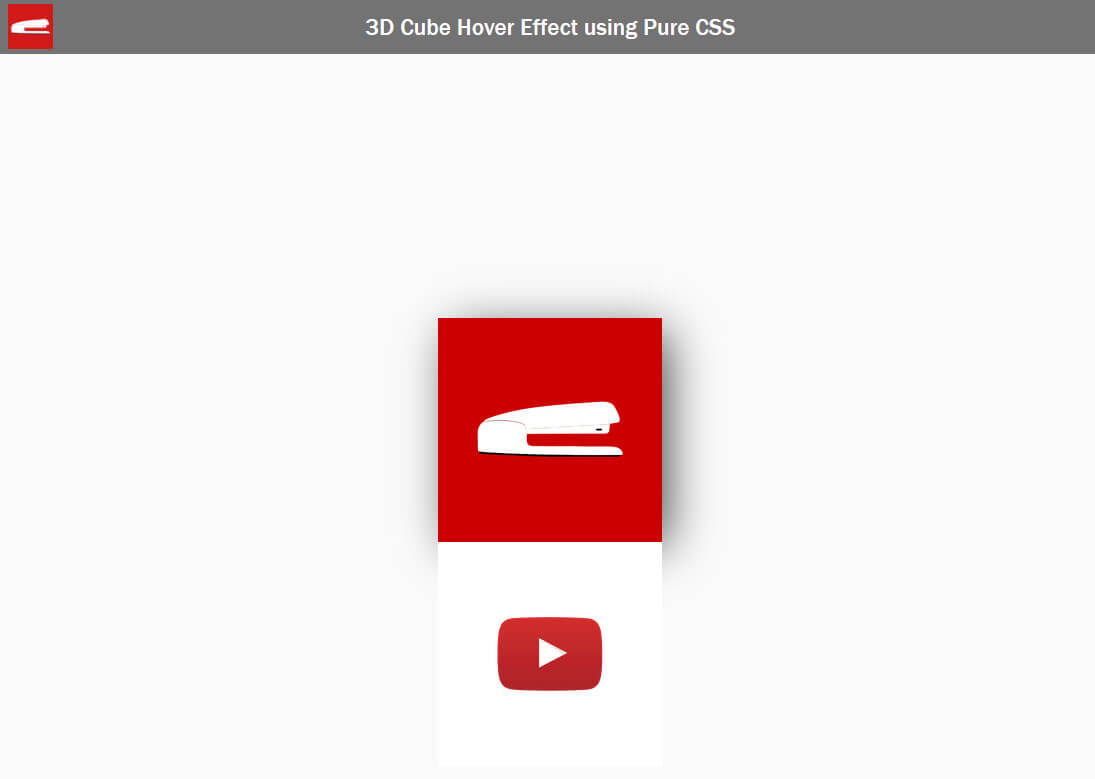 Make 3D Cube Effect with Pure CSS in 5 Minutes - Red Stapler