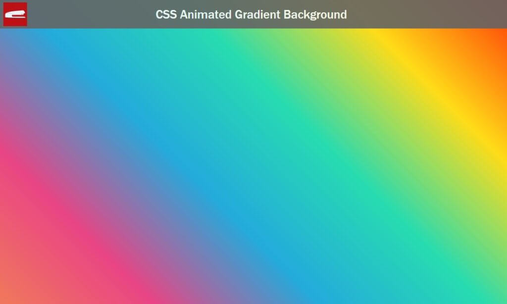 CSS Animated Gradient Background Tutorial - Red Stapler