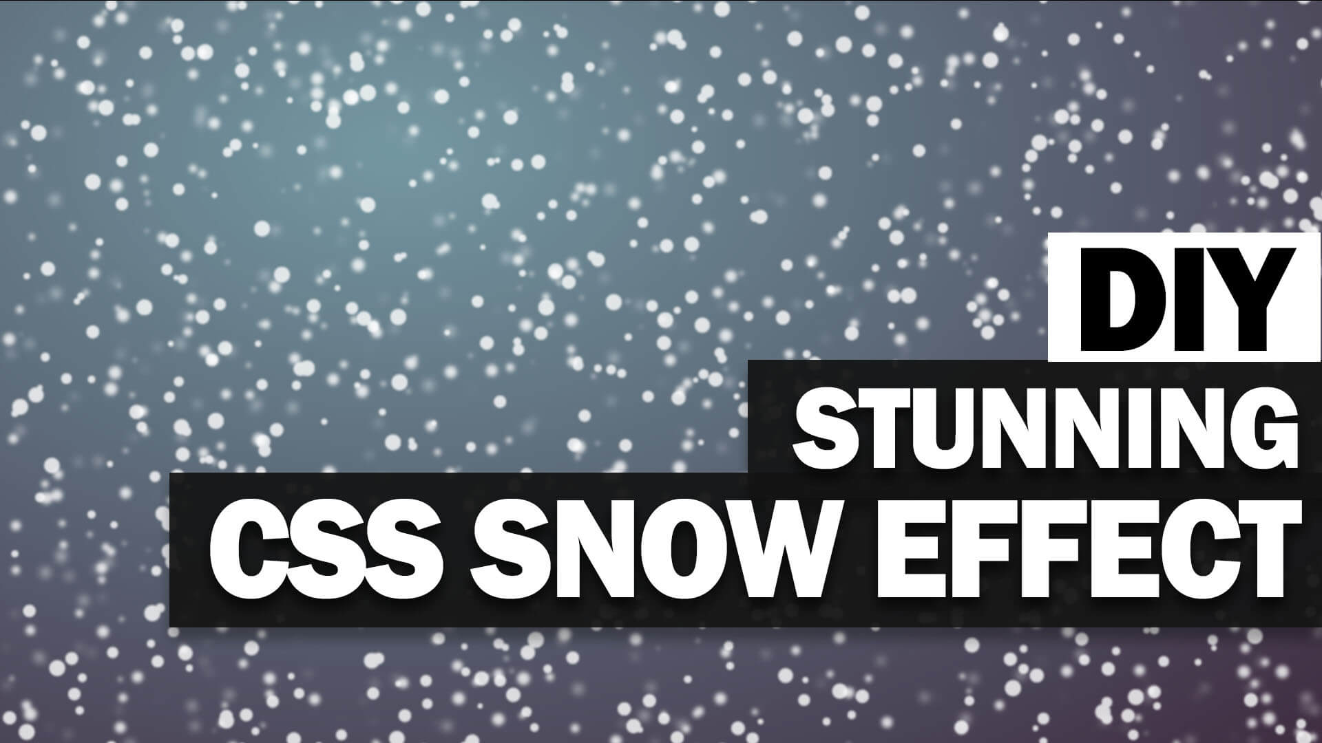 Pure CSS Snow Effect with Falling Animation - Red Stapler