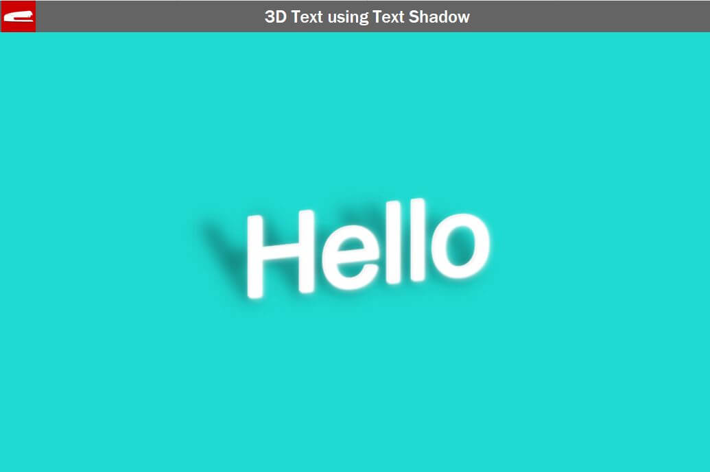 Cool CSS 3D Text Effect in 3 Minutes - Red Stapler