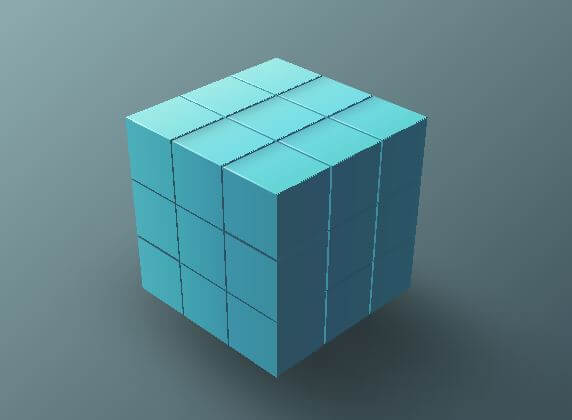 web design idea 2019 3d cube