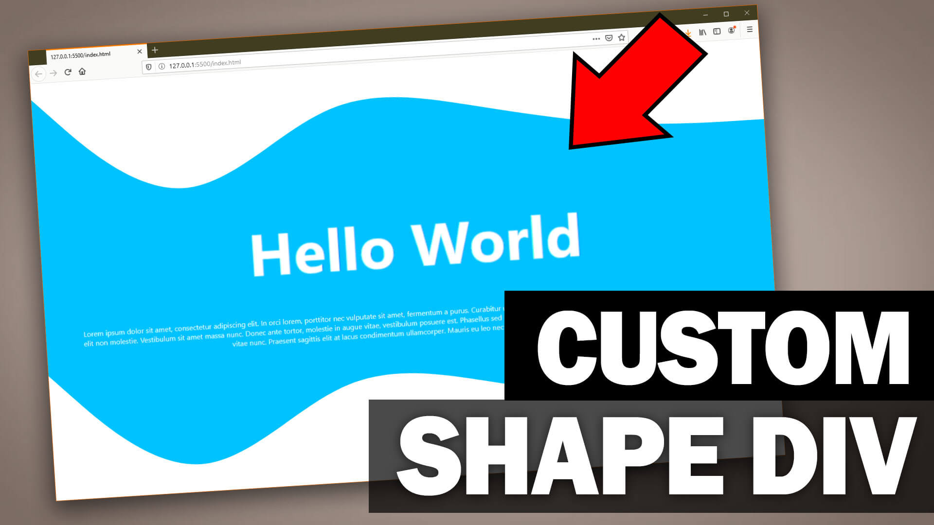 Create Curved Custom Shape Div With Css Svg Red Stapler