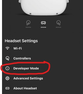 turn on oculus developer mode
